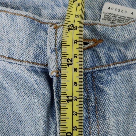 VINTAGE 90s Levis 522 USA Tapered Fit & Leg 37 Short - Picture 12 of 15